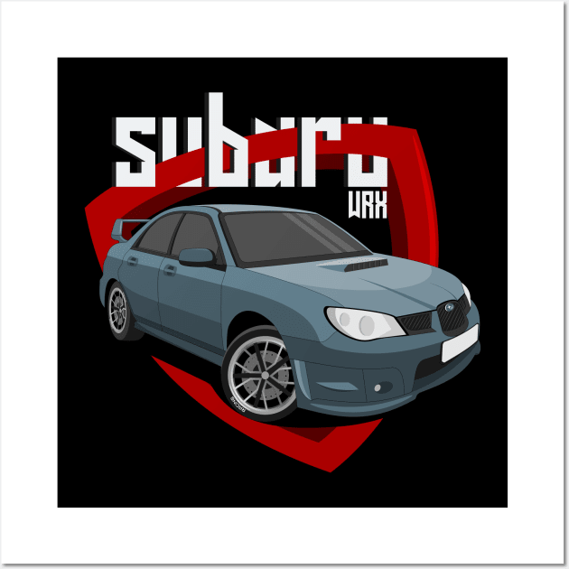 subaru wrx car Wall Art by enha design